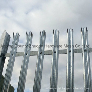 China Triple Pointed Galvanized Steel Palisade Fencing